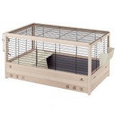 Дървена оборудвана клетка за зайци CAGE ARENA 100 BLACK 100х62.5х51см.
